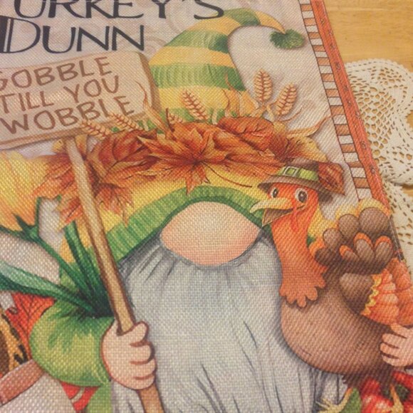 Holiday Home Decor Thanksgiving garden flag, nwot - Picture 2 of 3